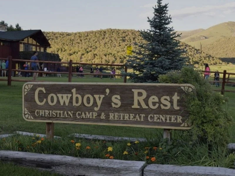 Cowboys Rest Camp sign